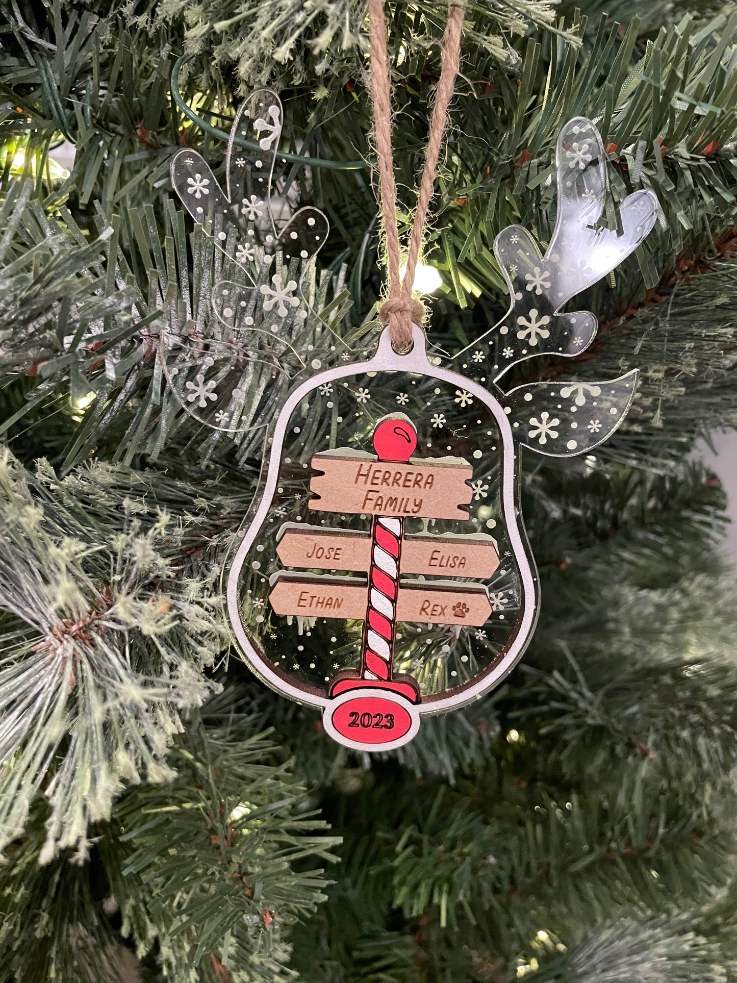 Reindeer Family Ornament