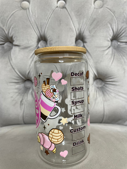 Cafecito y Chisme Glass Can