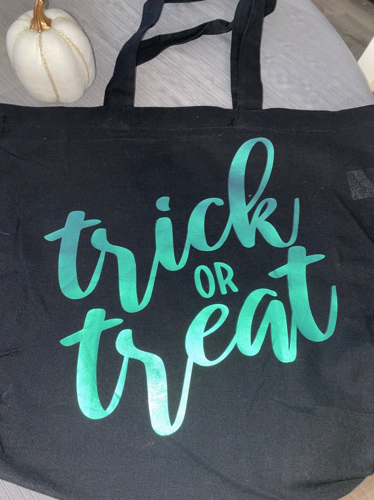 Halloween Black Tote Bag Personalized
