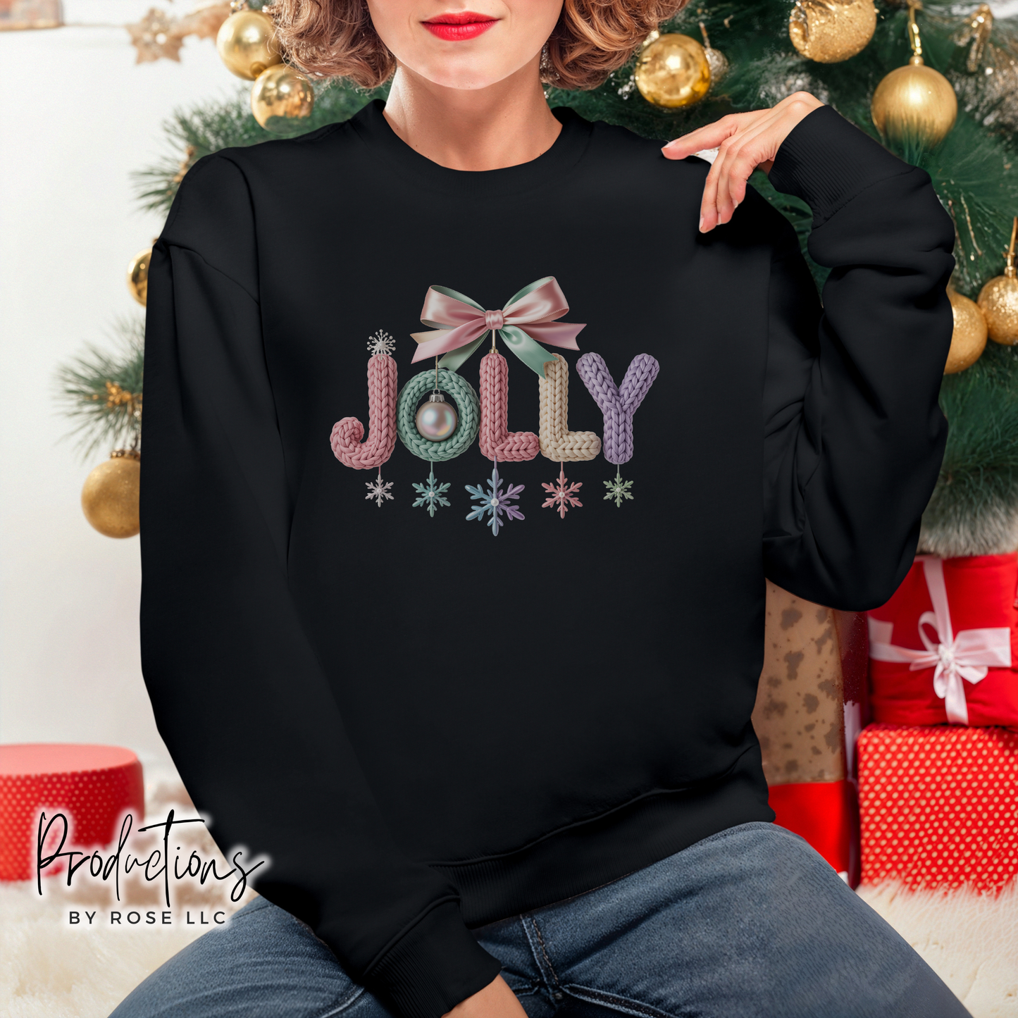 Adult Faux Knit Crewneck