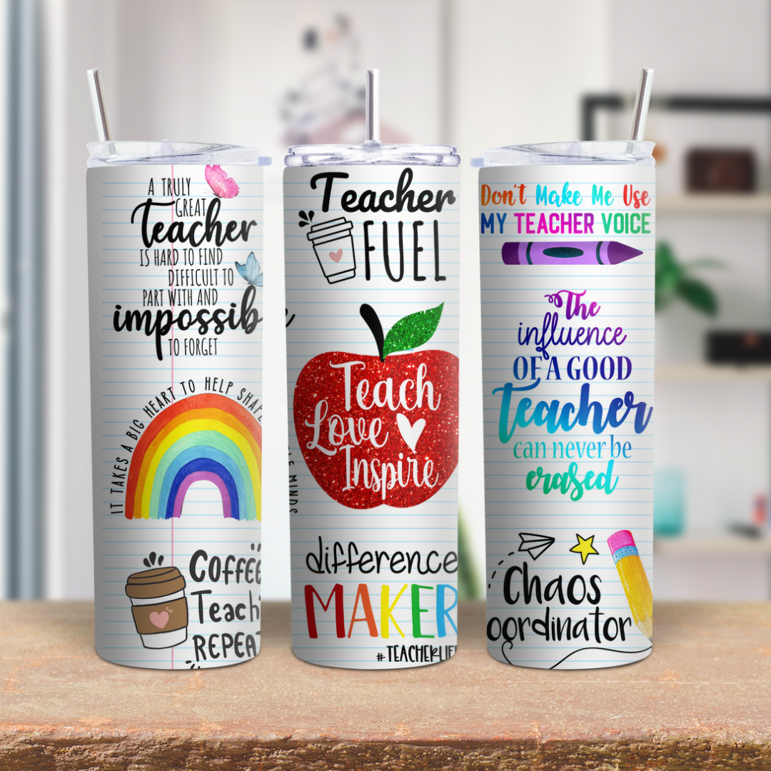 Teach, Love, Inspire 20oz Tumbler