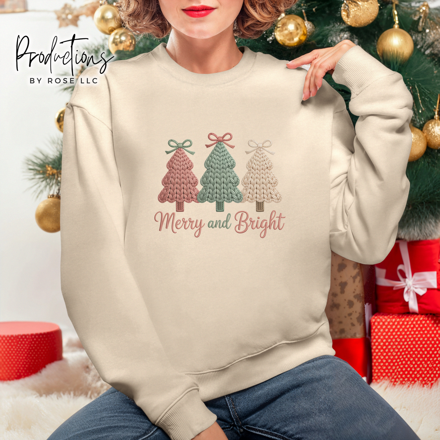 Adult Faux Knit Crewneck