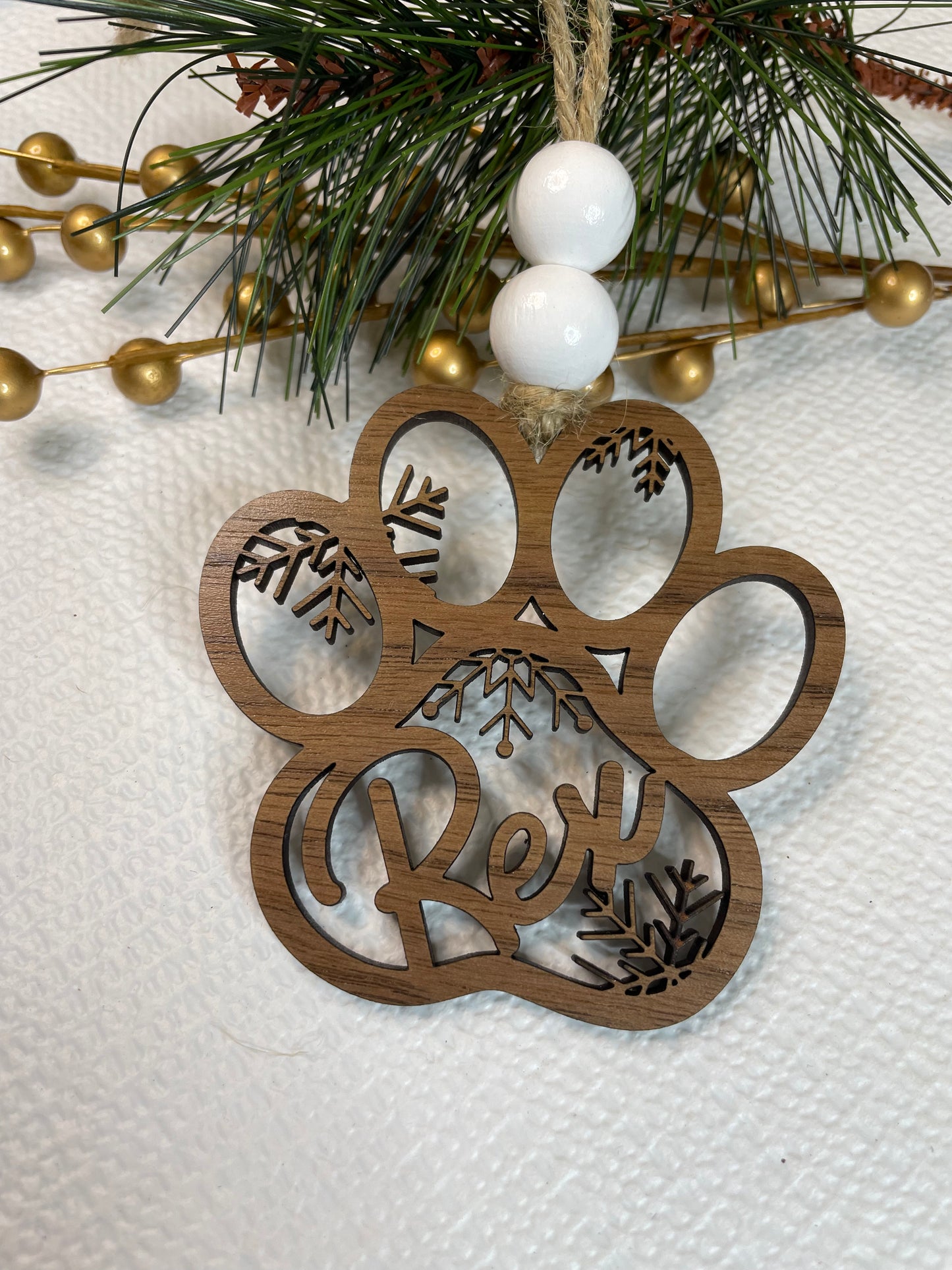 Dog Paw Ornament