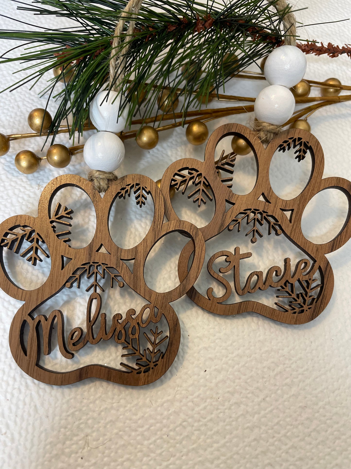 Dog Paw Ornament