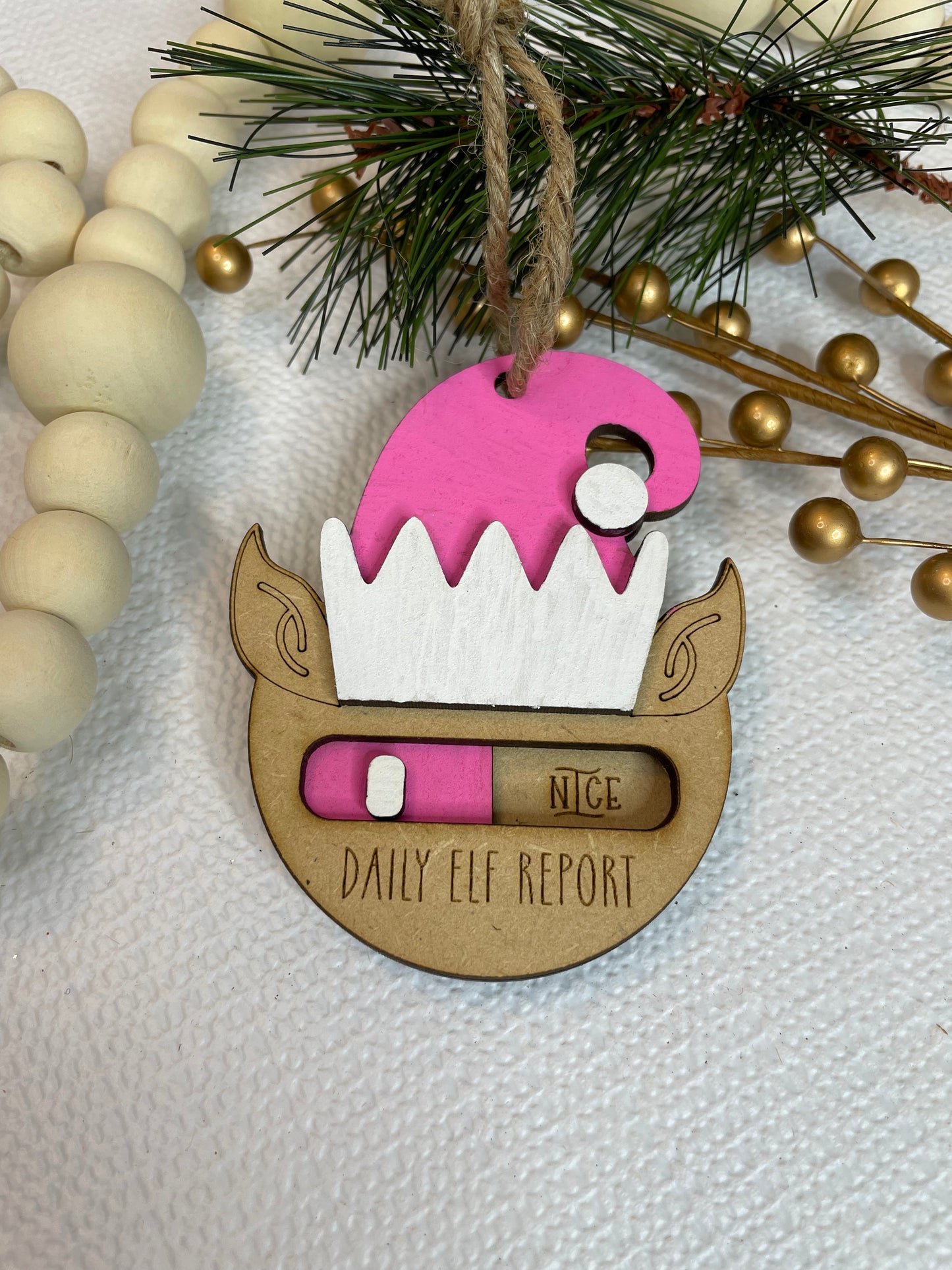 Daily Elf Report Ornament