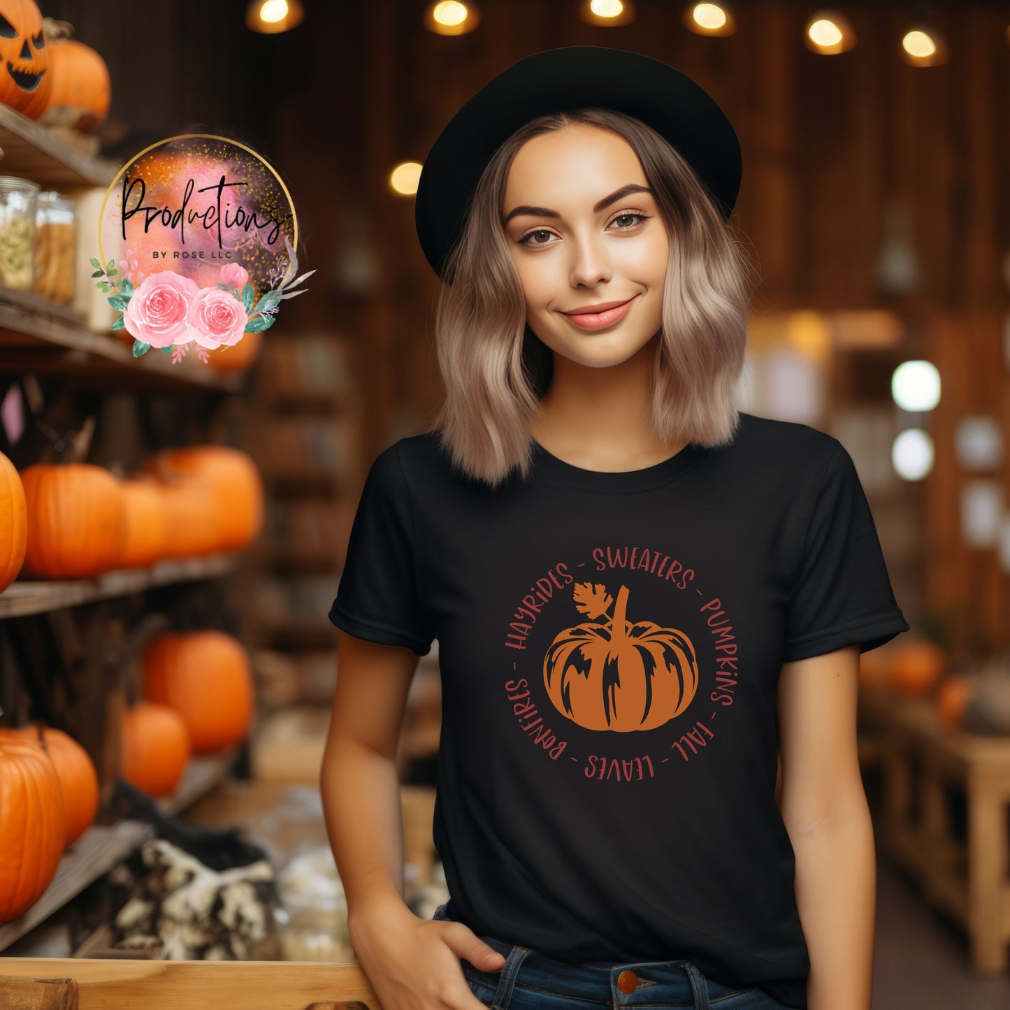 Pumpkin Fall Words Shirt or Crewneck