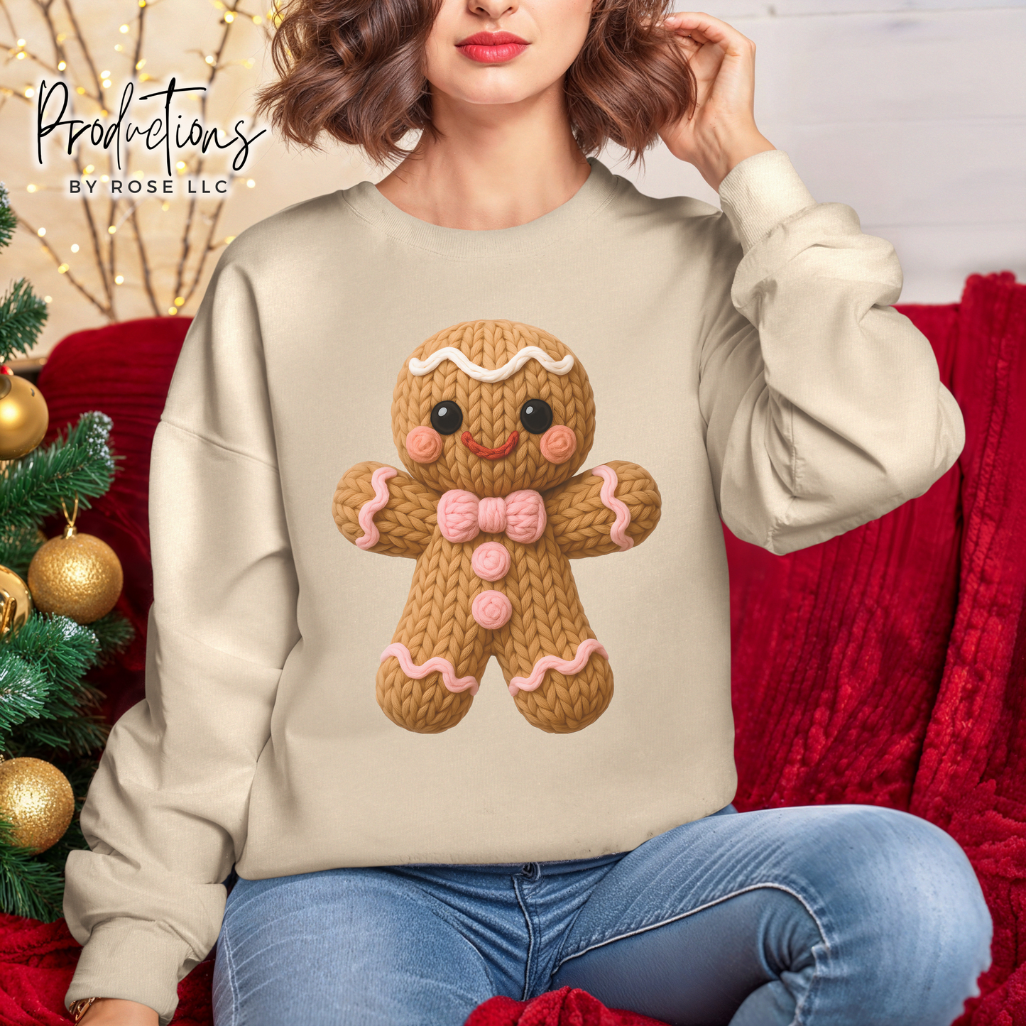 Adult Faux Knit Crewneck