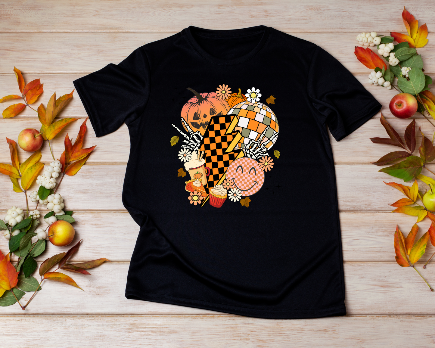 Retro Fall Pumpkin Shirt or Crewneck