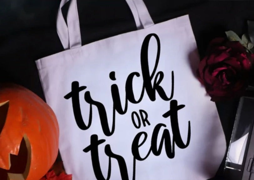 Halloween White/Cream Tote Bag